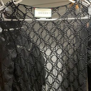 Gucci tulle top